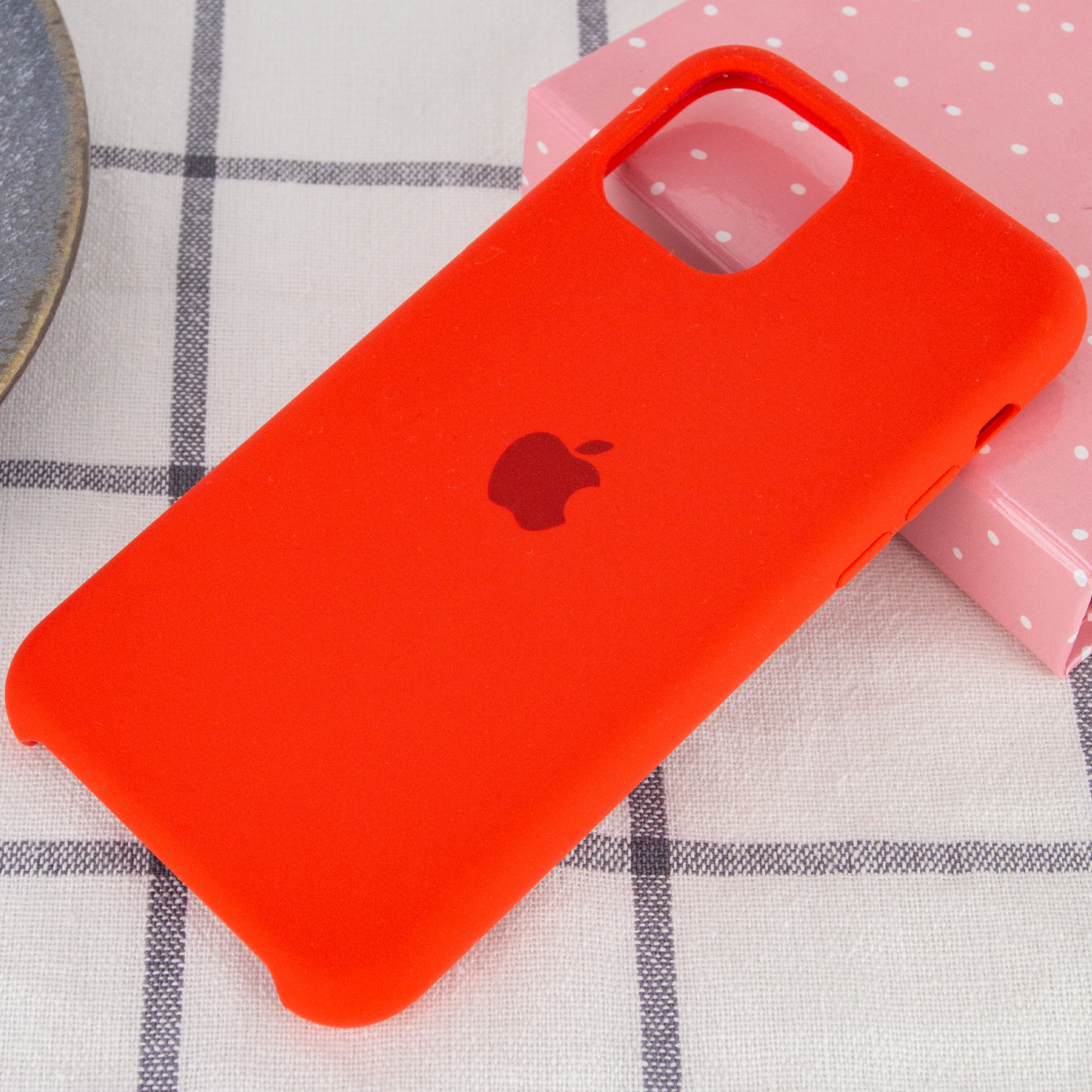 Silicone Case (AA) для iPhone 11 (6.1") (Red)-1